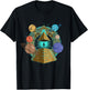 UFO Abduction Egyptian Pyramids Space Science Sci Fi Alien T-Shirt - T-Shirt | Black