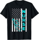 Nurse American Flag RN LPN CNA Stethoscope Graduation Gifts T-Shirt - T-Shirt | Black