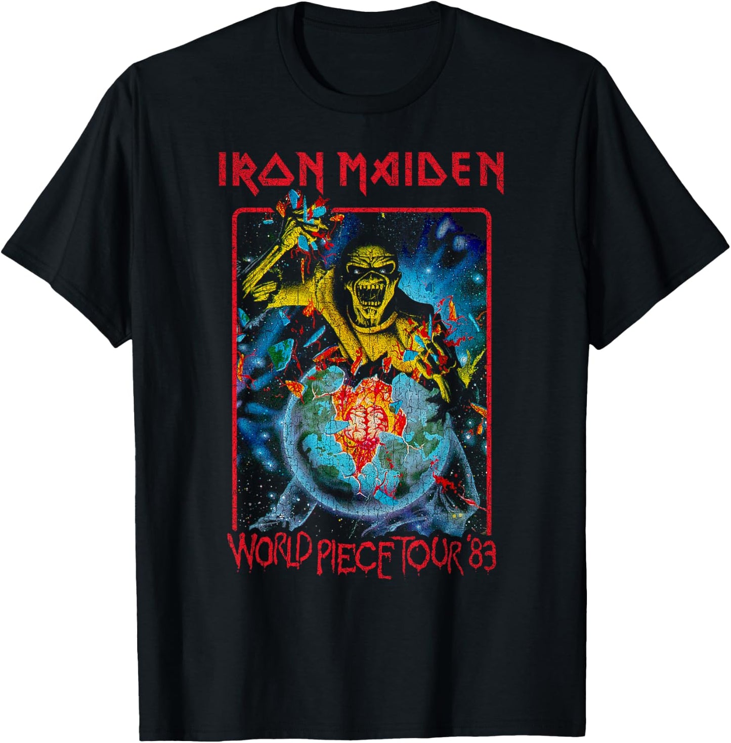 Iron Maiden - World Piece Tour '83 T-Shirt - T-Shirt | Black
