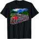 Southern Pacific Engine Train T-Shirt - T-Shirt | Black