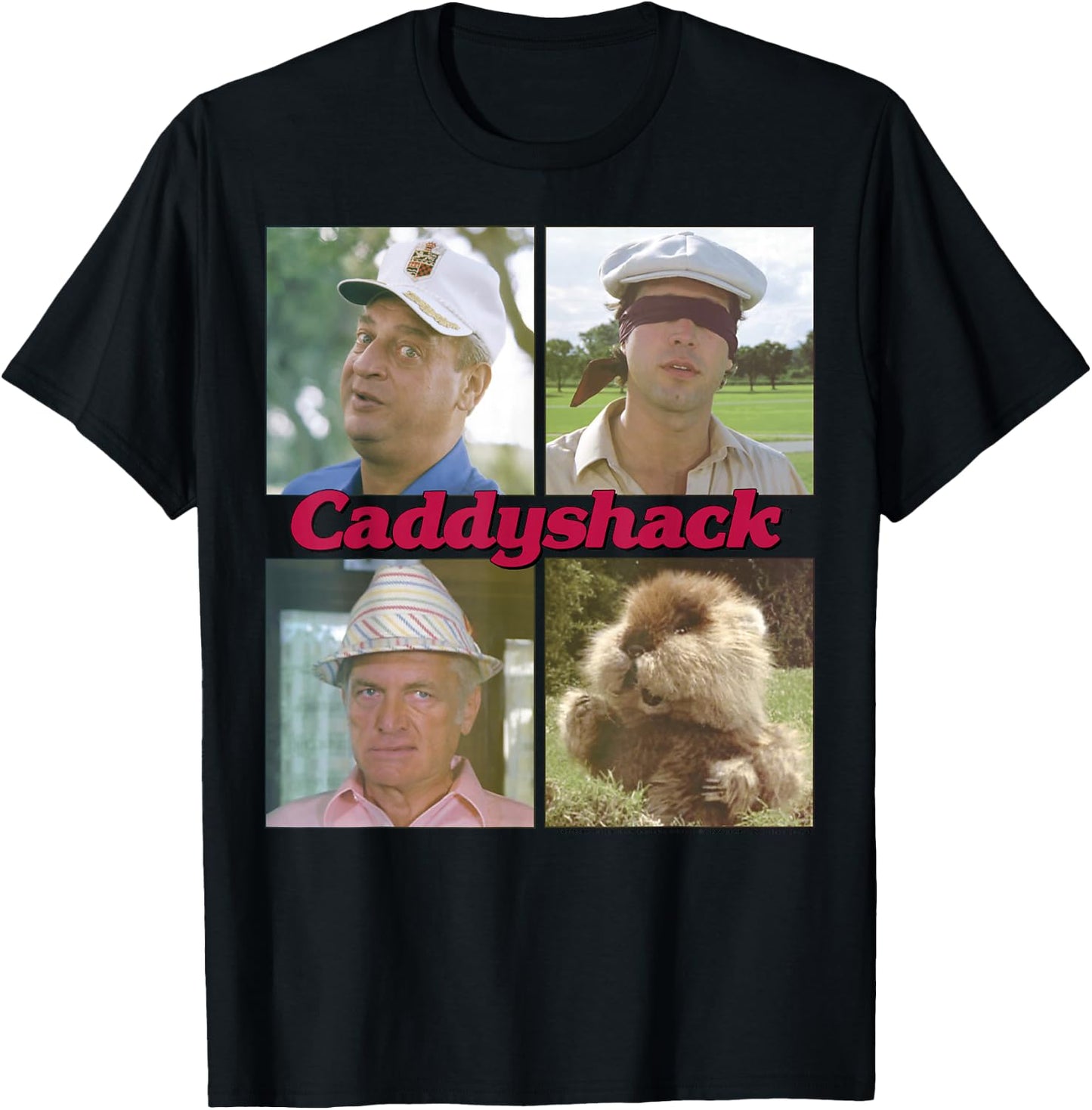 Caddyshack Portrait Box Up T-Shirt - T-Shirt | Black