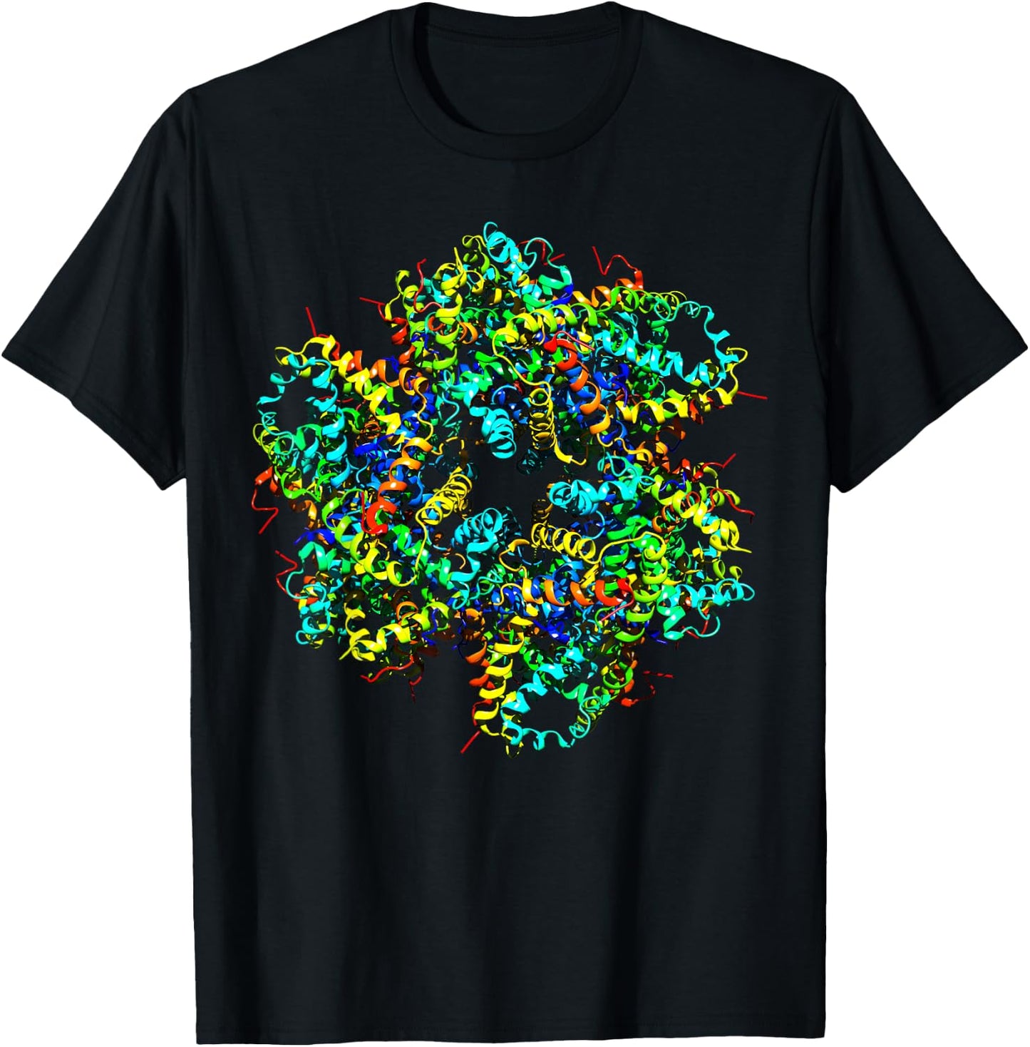 Crystallography Structural Biologist Hemoglobin Molecules T-Shirt - T-Shirt | Black
