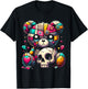 Kawaii Pastel Goth Teddy - Cute Creepy Skull Anime Bear T-Shirt - T-Shirt | Black