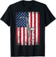 American Flag Saxophone 4th of July Patriotic Women T-Shirt - T-Shirt | Black