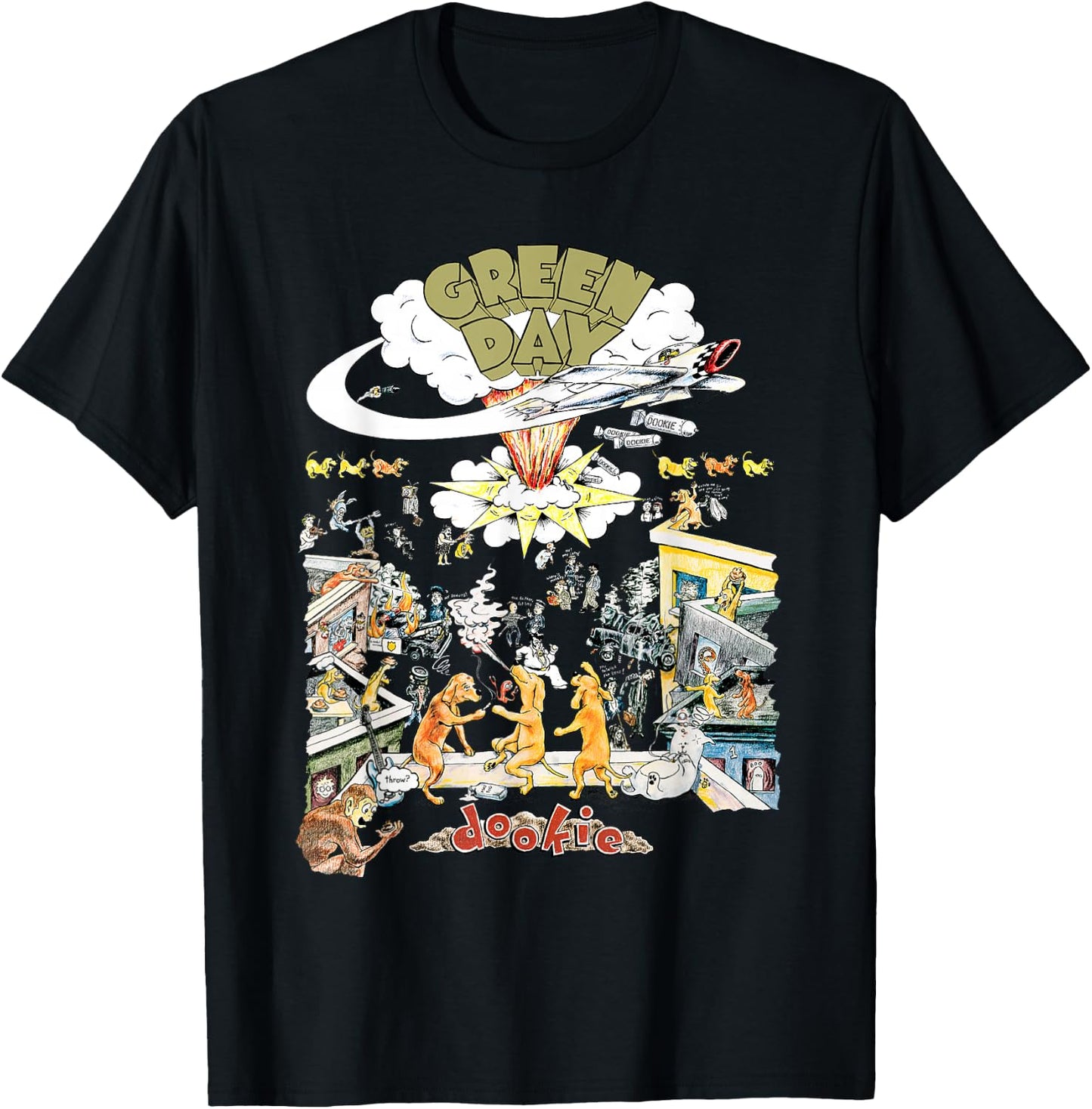Green Day Dookie Scene T-Shirt - T-Shirt | Black