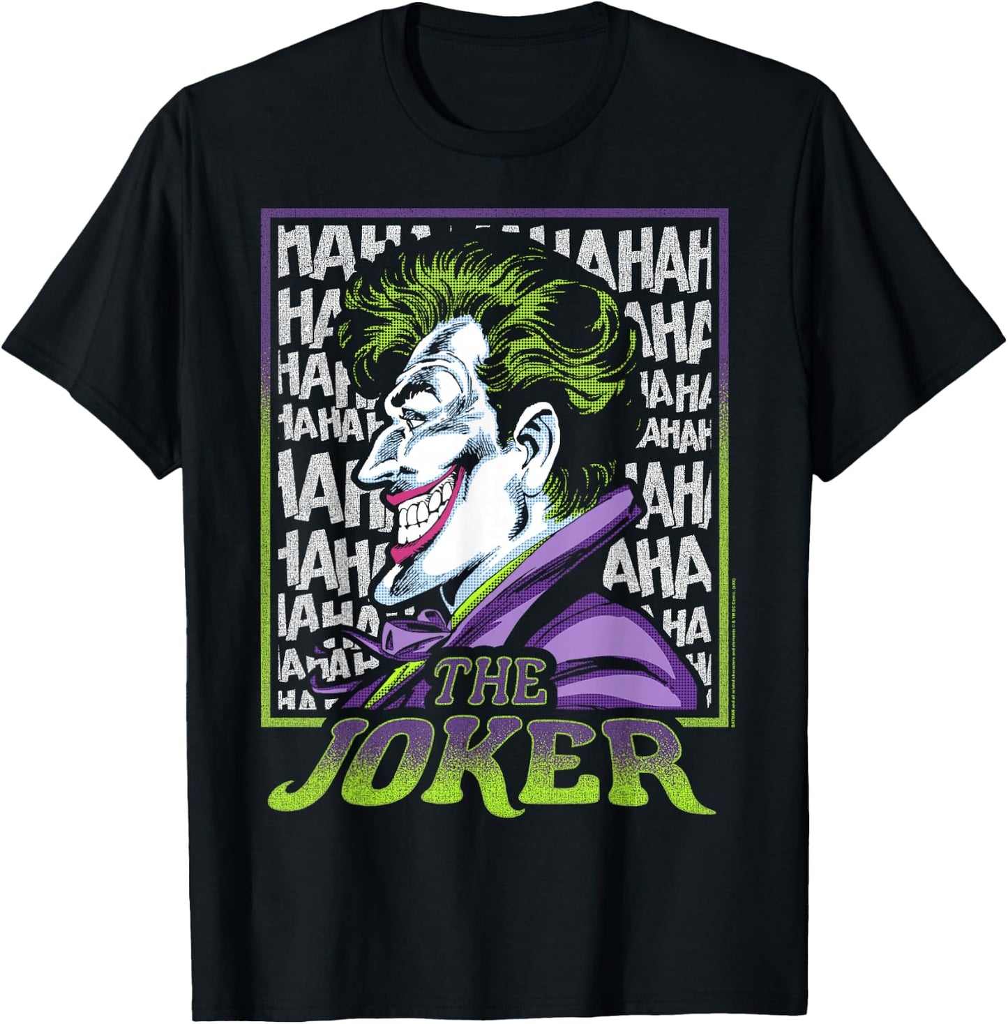 DC Comics Batman Joker Profile T-Shirt - T-Shirt | Black