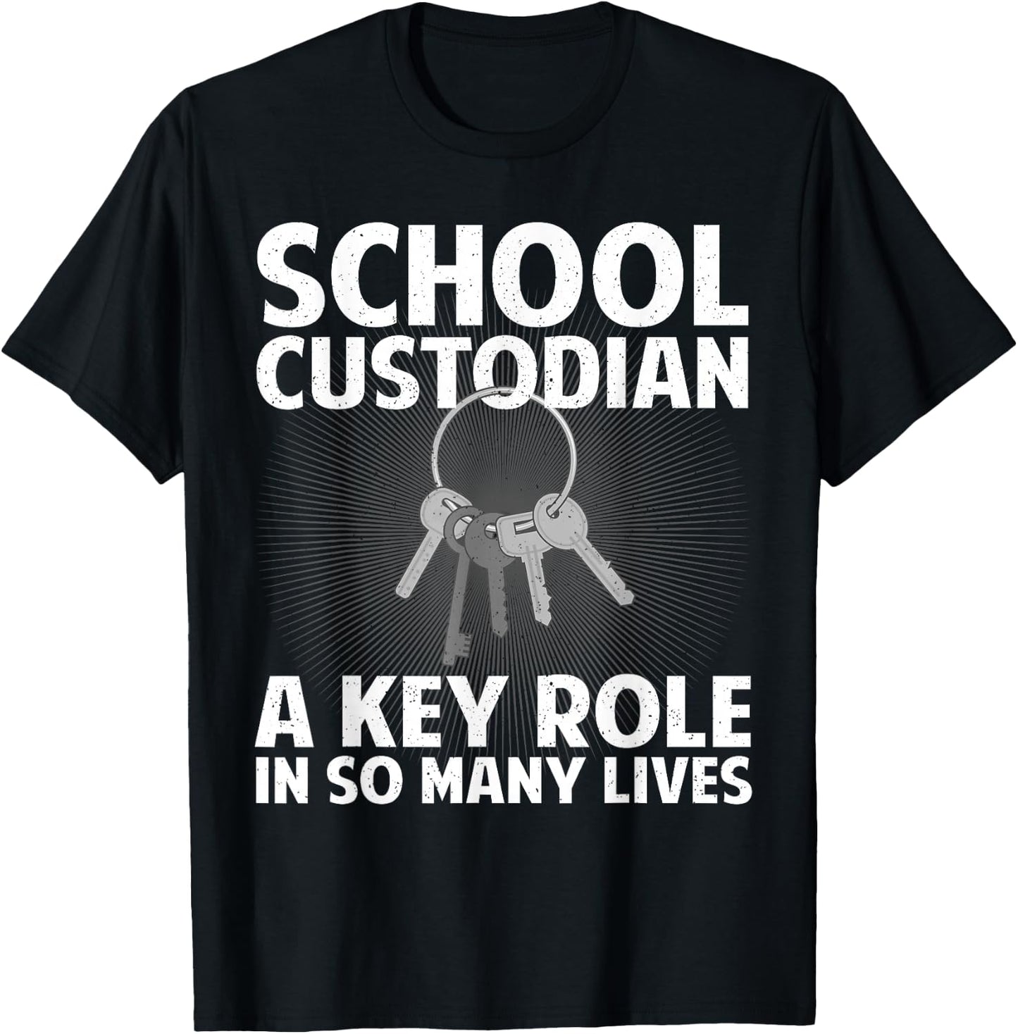 School Custodian Design Women Custodian Appreciation T-Shirt - T-Shirt | Black