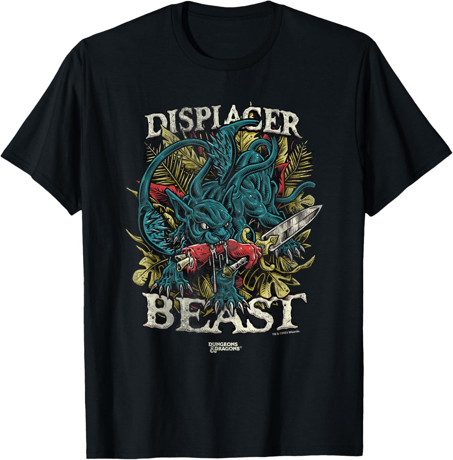 Dungeons & Dragons Displacer Beast T-Shirt - T-Shirt | Black