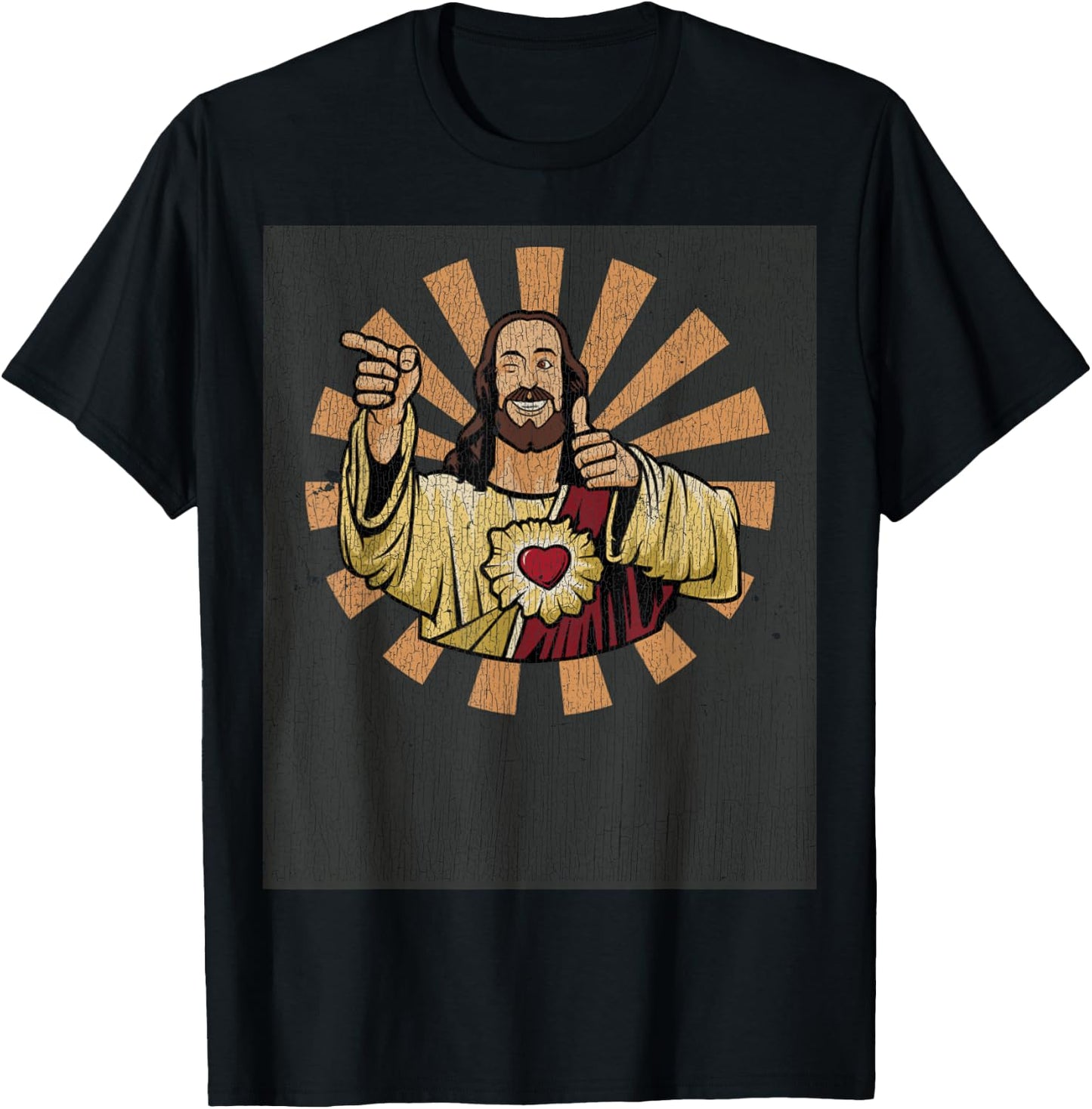 Vintage Buddy a Christ Christmas Jesus T-Shirt - T-Shirt | Black