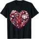 Art Teacher Valentine Heart T-Shirt - T-Shirt | Black
