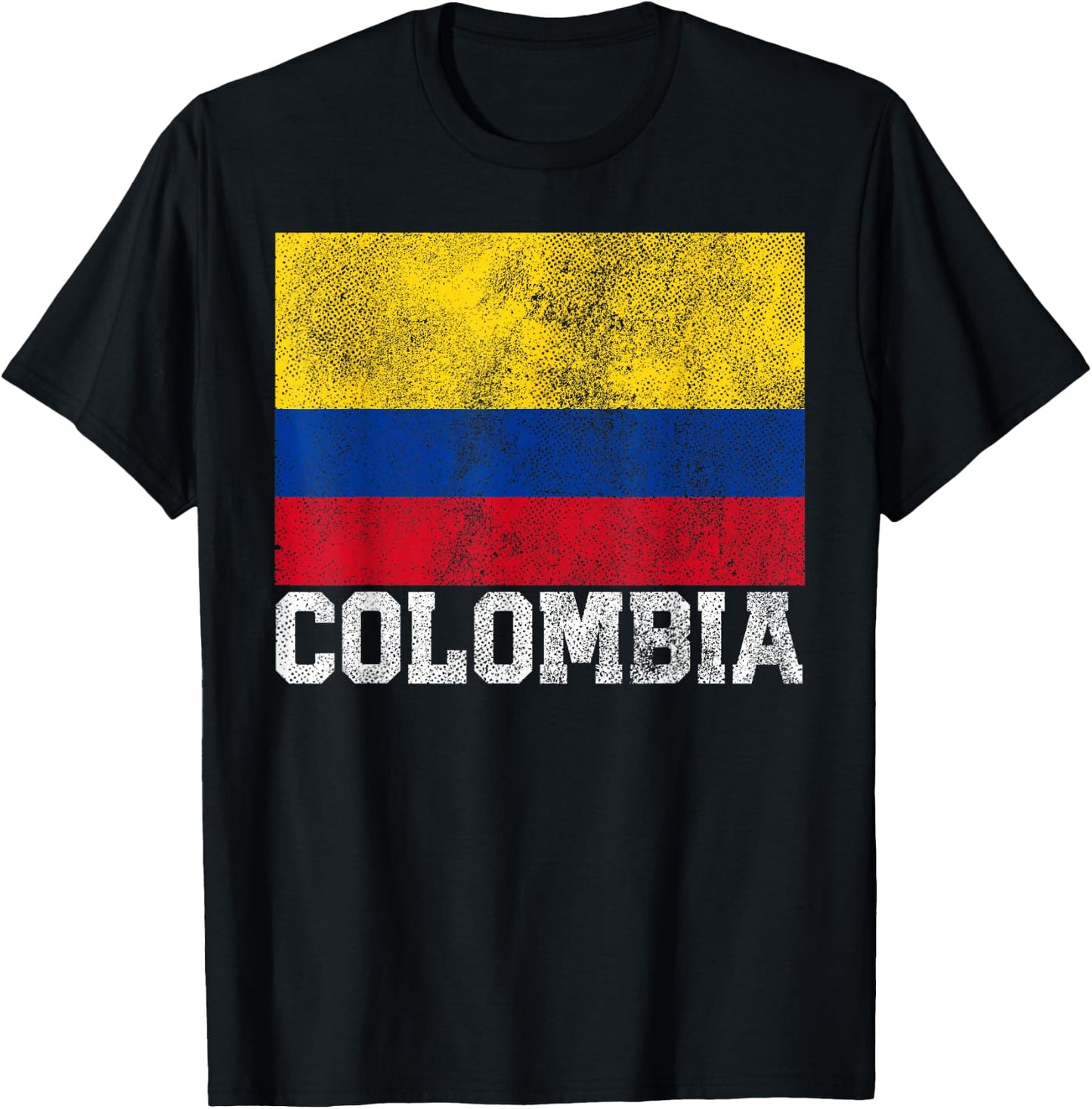 Colombian Colombia Flag Family Pride Country Men Women Gift T-Shirt - T-Shirt | Black