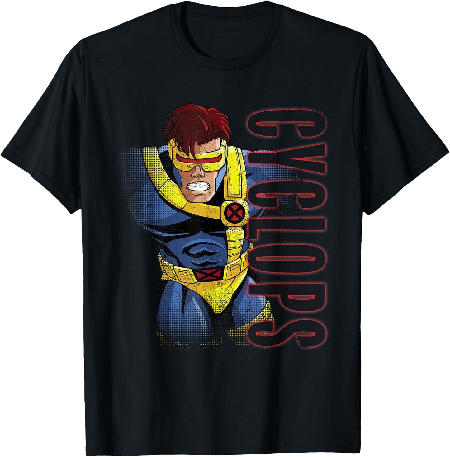 Marvel X-Men Cyclops 90s T-Shirt - T-Shirt | Black
