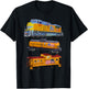 Freight Train Engine Tanker Caboose Small T-Shirt - T-Shirt | Black