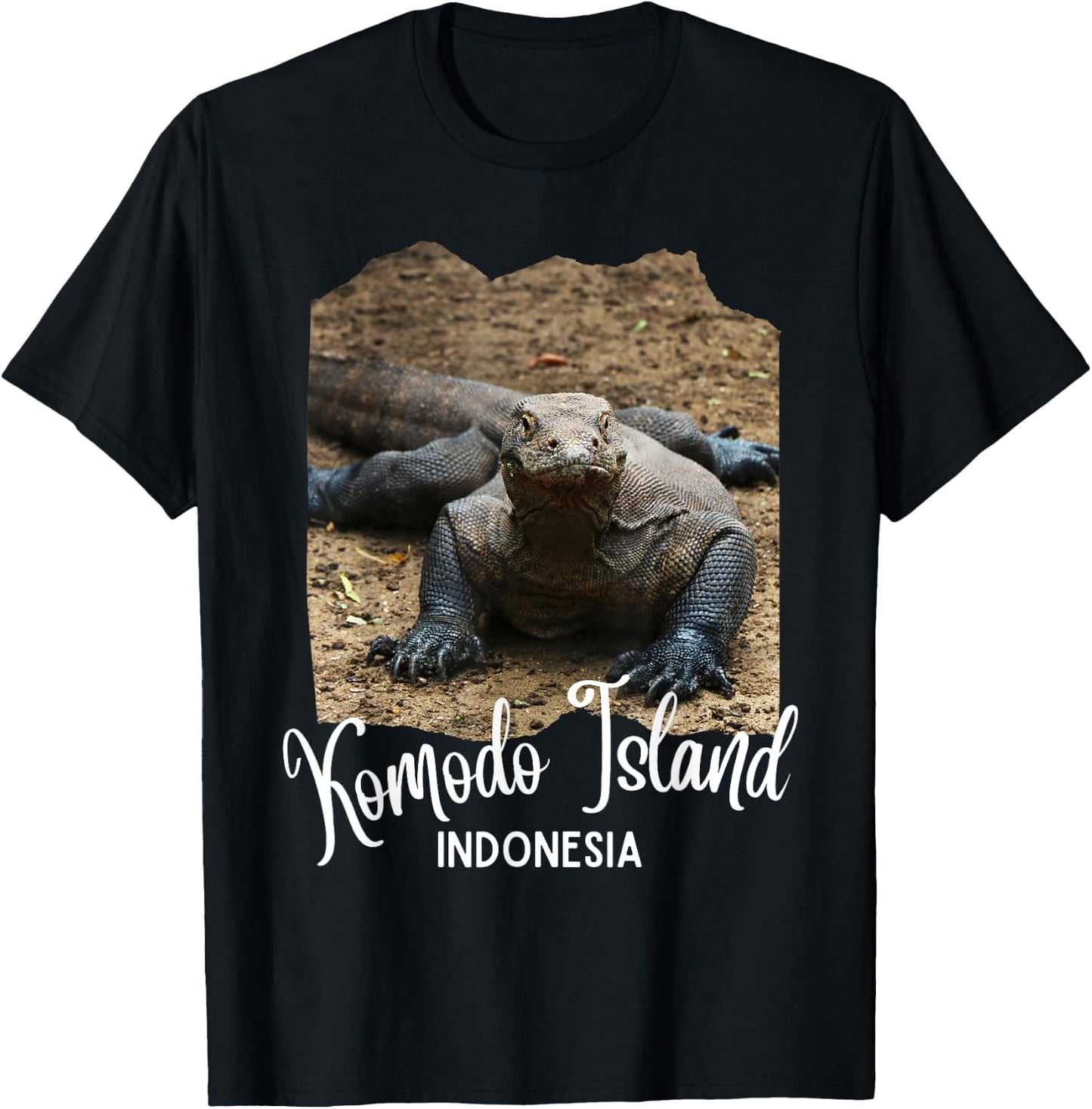 Komodo Island Indonesia Souvenir / Komodo Dragon T-Shirt - T-Shirt | Black