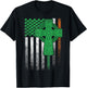 Irish American Flag Ireland Flag ST PATRICKS DAY Gift Cross T-Shirt - T-Shirt | Black