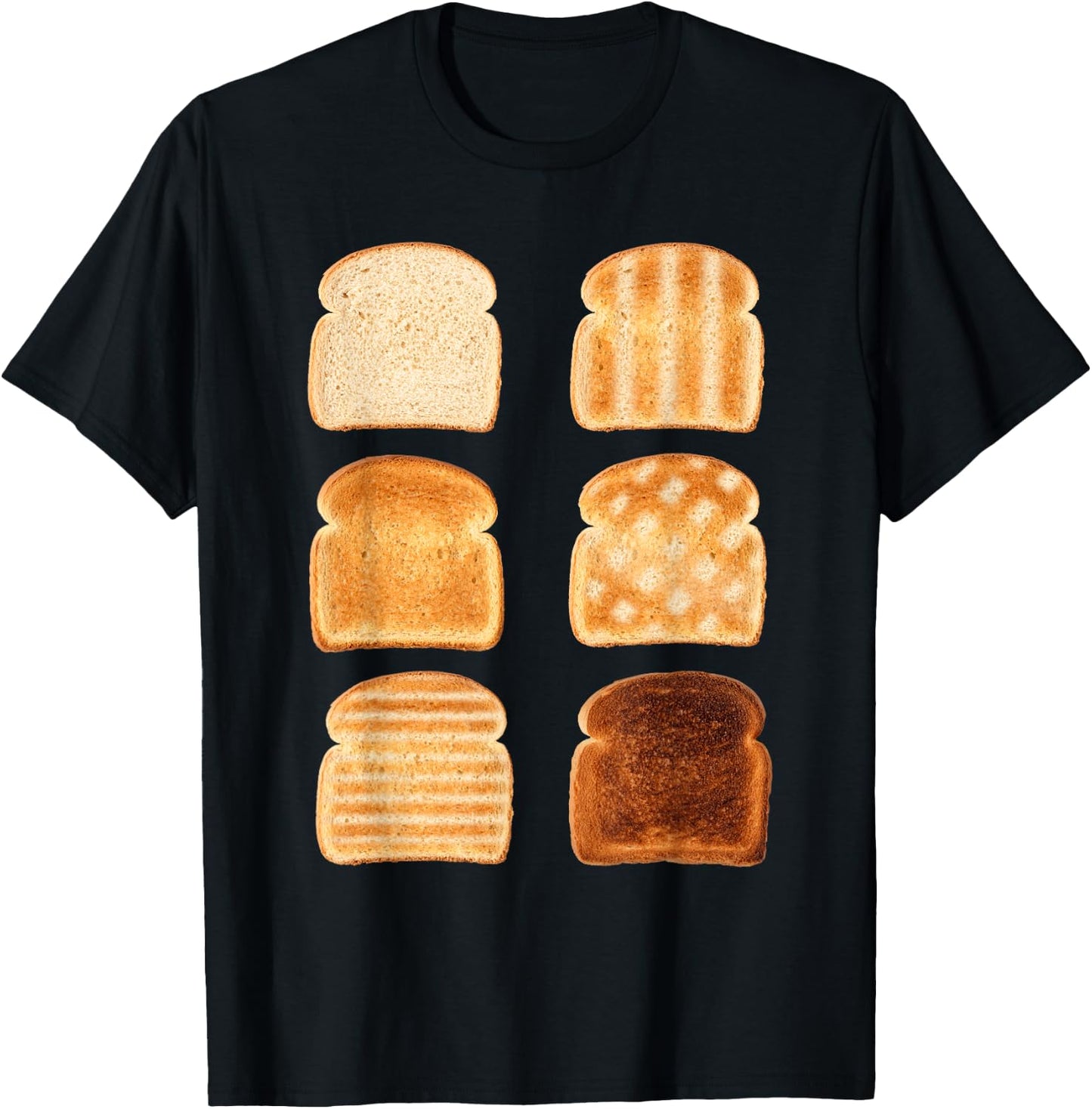 Toast Types I Bread Toast Toaster Breakfast T-Shirt - T-Shirt | Black