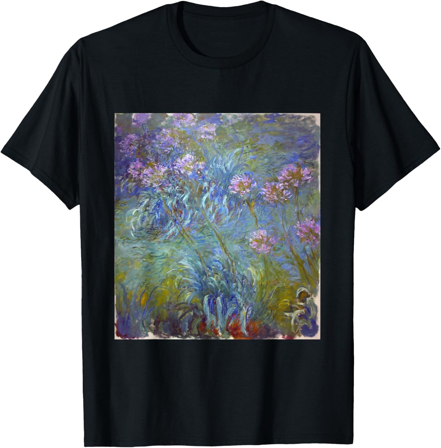 Monet's Agapanthus T-Shirt - T-Shirt | Black