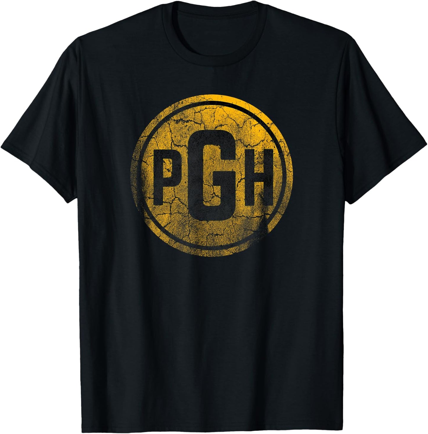 Pittsburgh PGH Steel City Pride Vintage T-Shirt - T-Shirt | Black