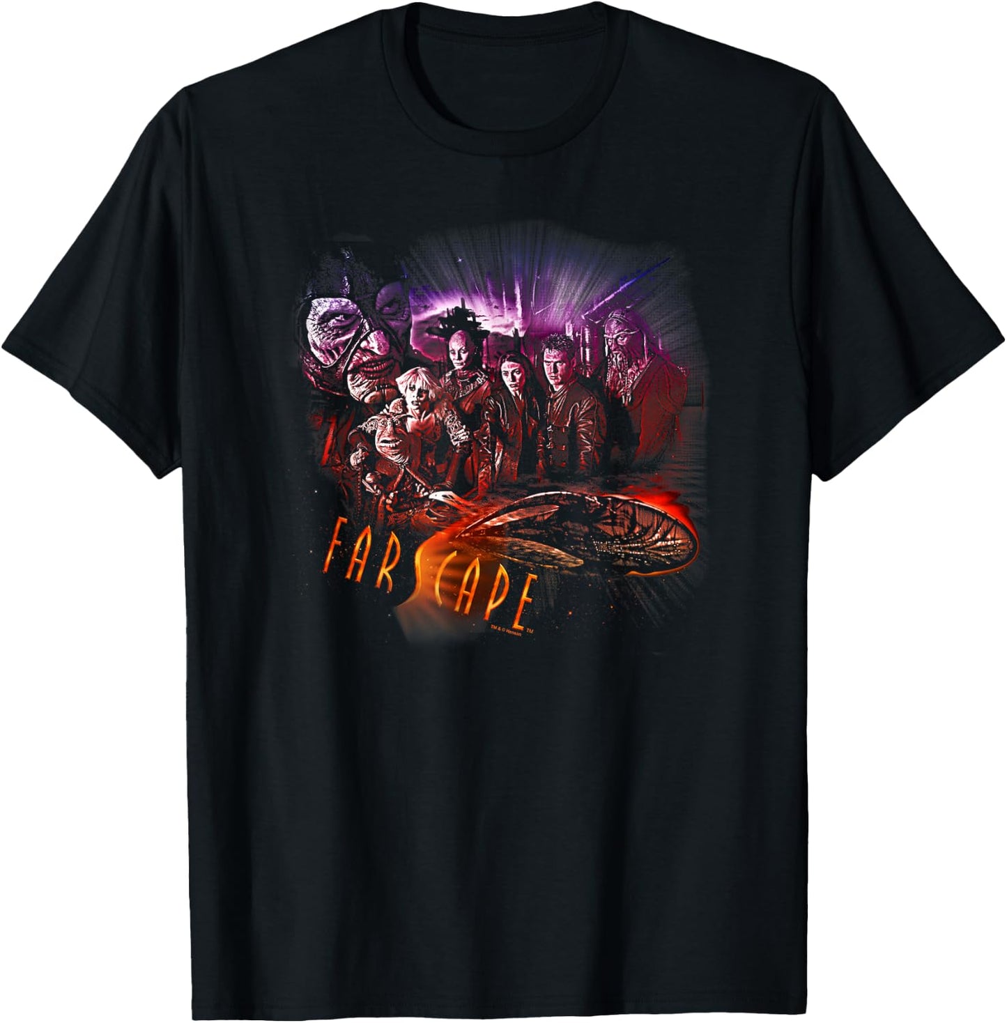 Farscape Graphic Collage T-Shirt - T-Shirt | Black