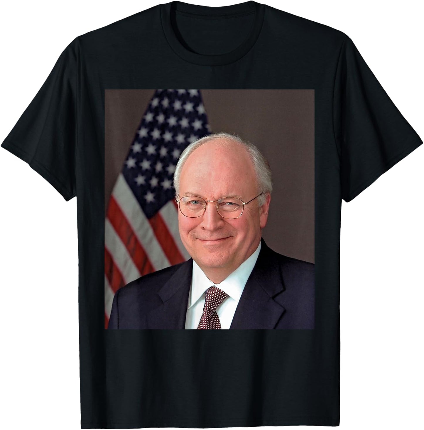 Dick Cheney American Flag Men T-Shirt - T-Shirt | Black