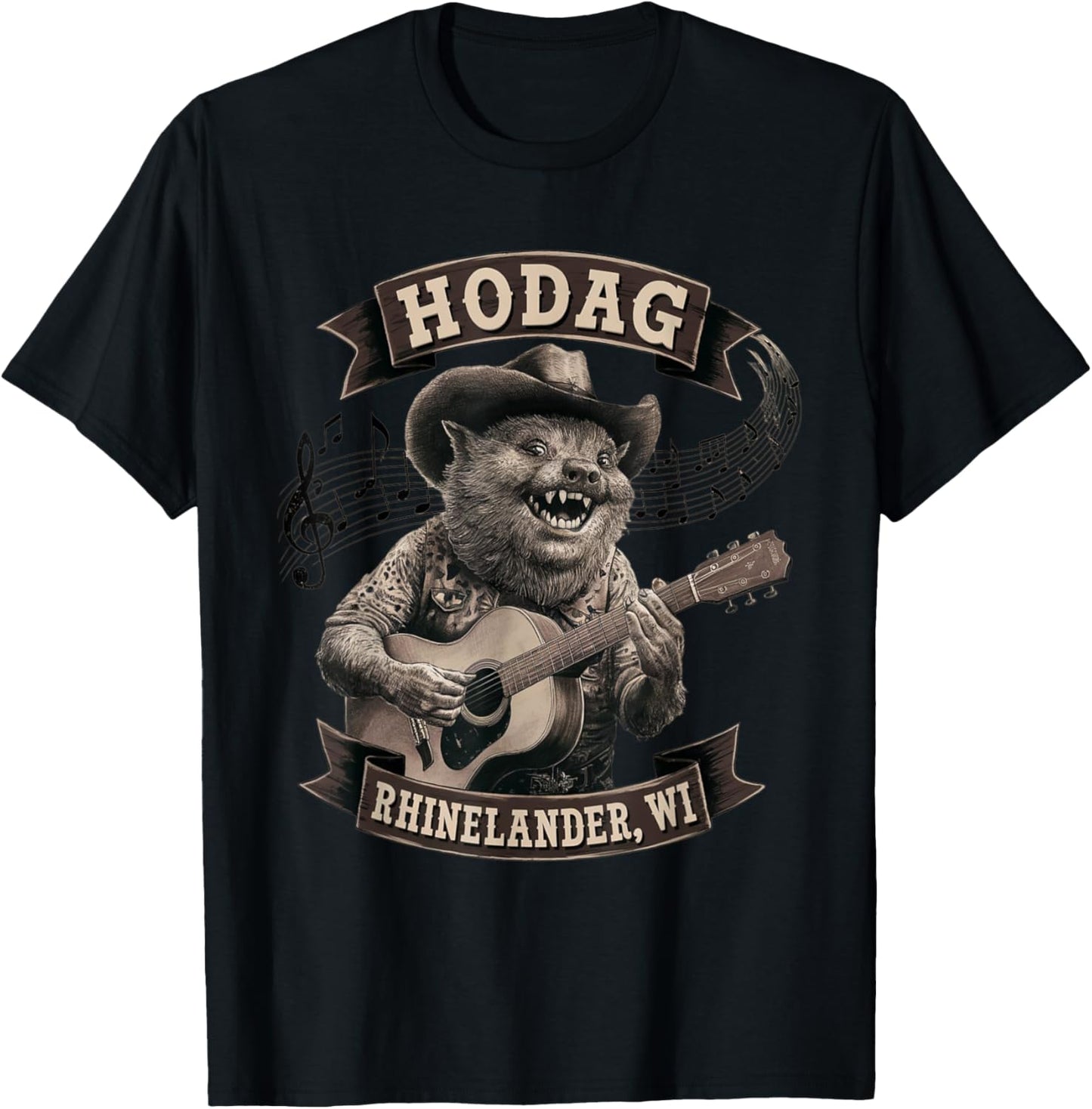 Hodag Rhinelander, WI Country Fest Creature T-Shirt - T-Shirt | Black