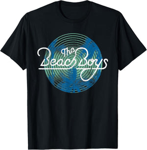 Beach Boys Circle Vibration Palm Trees Small T-Shirt - T-Shirt | Black