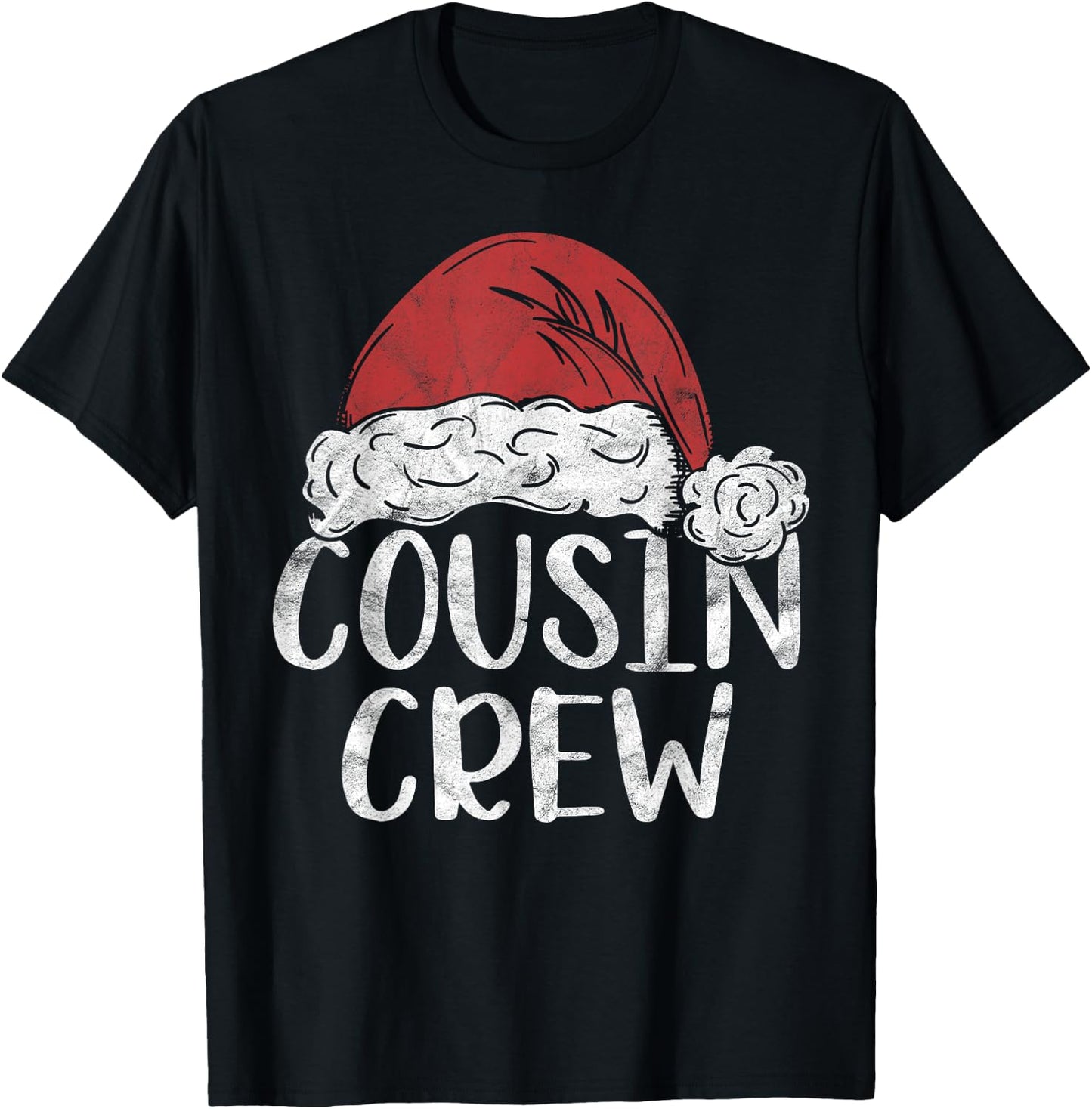 Cousin Crew Christmas Costume Gift Matching Family Xmas T-Shirt - T-Shirt | Black