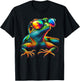 Funny Lizard with Sunglasses for Iguana & Reptiles Lovers T-Shirt - T-Shirt | Black