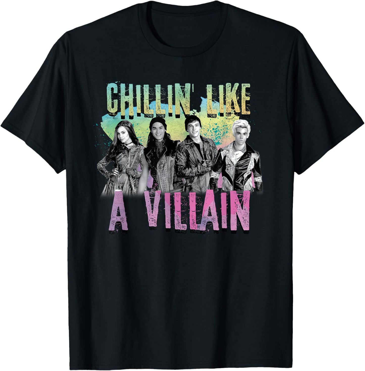 Disney - Descendants Chillin Like A Villain T-Shirt - T-Shirt | Black