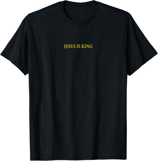 Jesus is King Christian T-Shirt - T-Shirt | Black