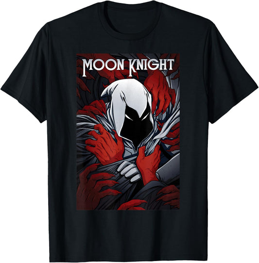 Marvel Moon Knight Choked Comic Cover T-Shirt - T-Shirt | Black