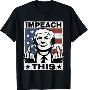 Trump Impeach This USA Vintage T-Shirt - T-Shirt | Black