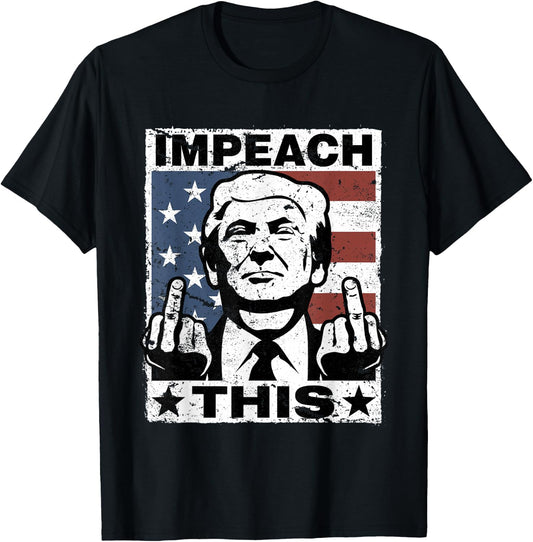 Trump Impeach This USA Vintage T-Shirt - T-Shirt | Black