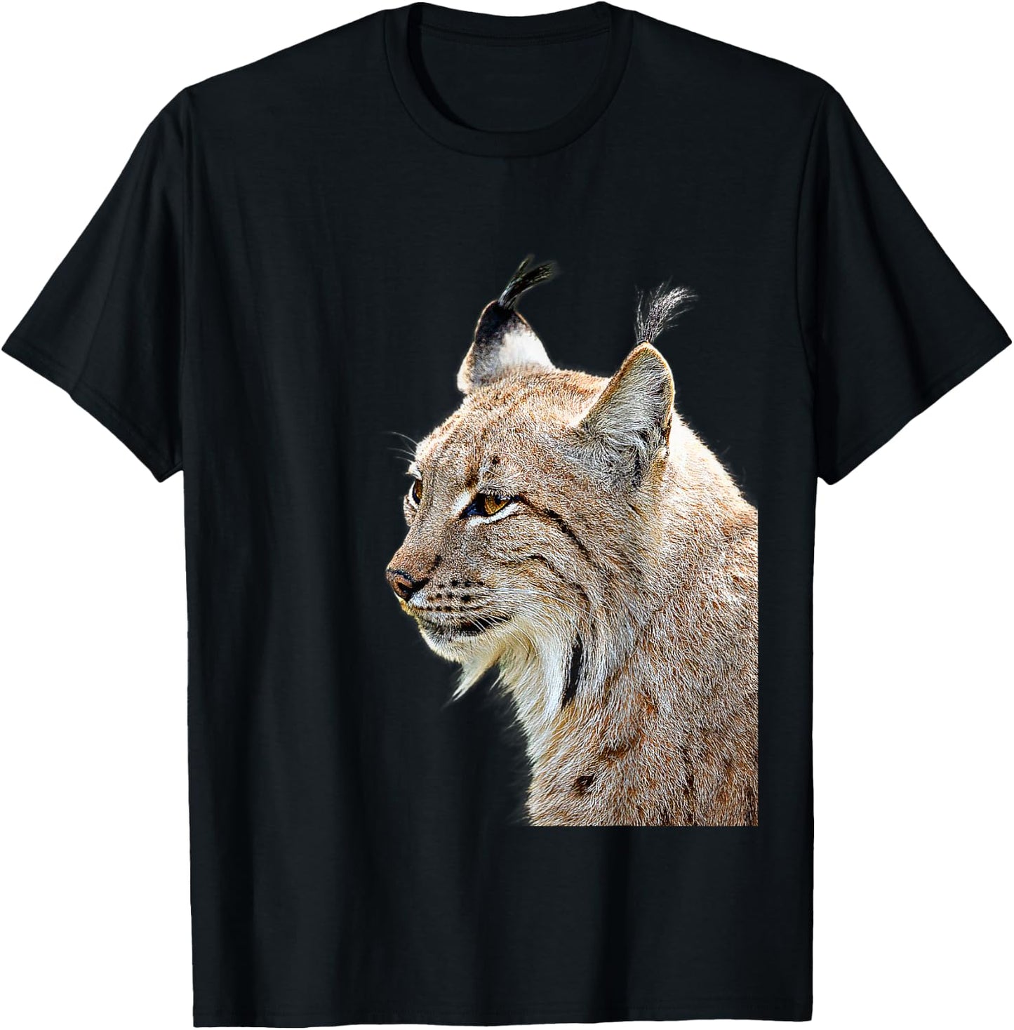 Lynx Canada Predator Big Cat Women Kids T-Shirt - T-Shirt | Black