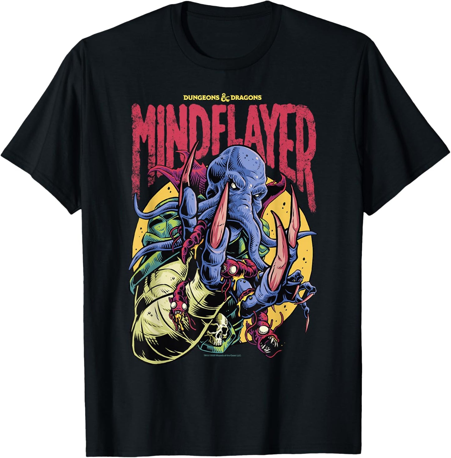 Dungeons & Dragons Mindflayer Logo T-Shirt - T-Shirt | Black