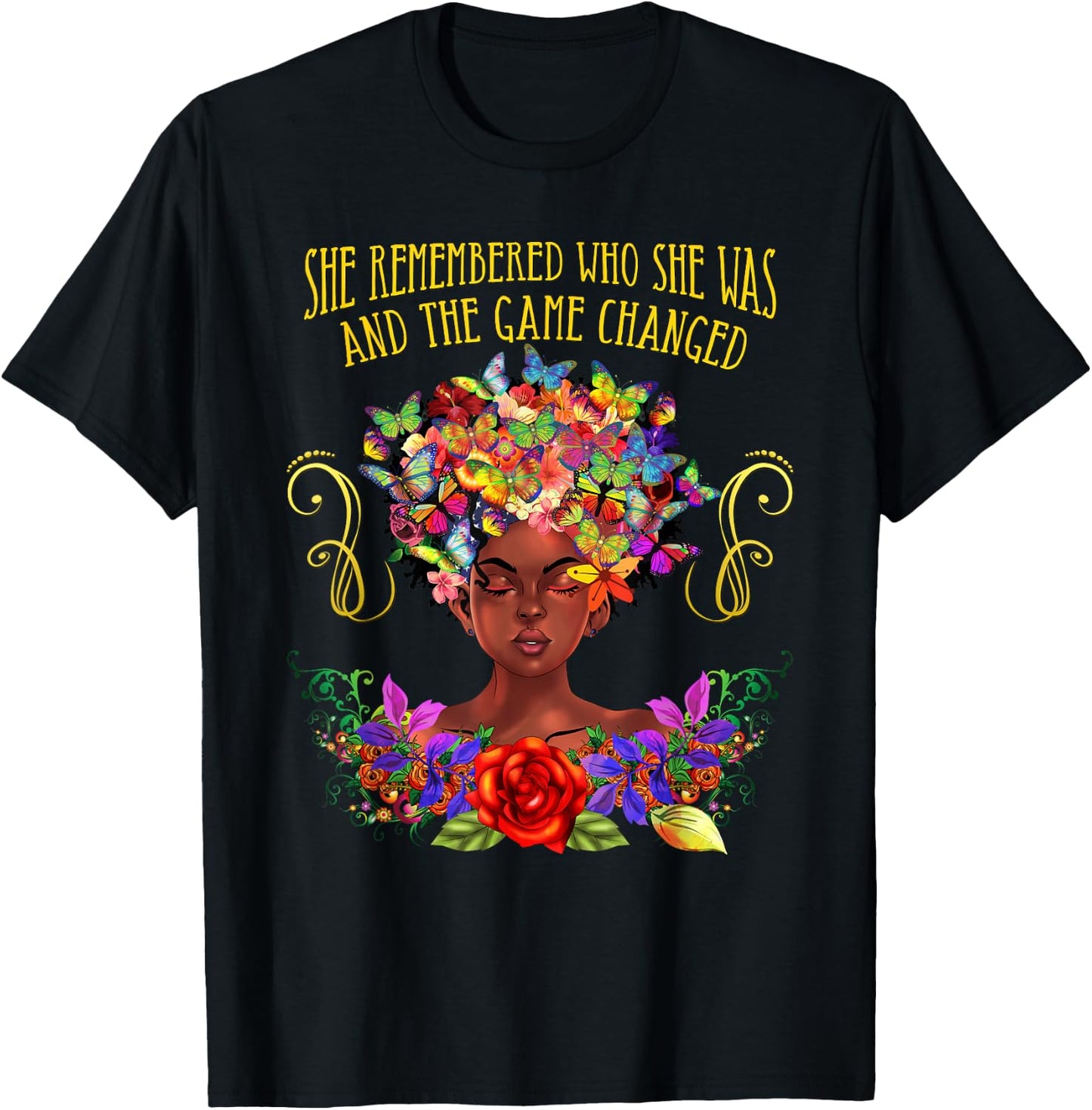 My Black Is Beautiful Black Girl Magic Afro Melanin Woman T-Shirt - T-Shirt | Black