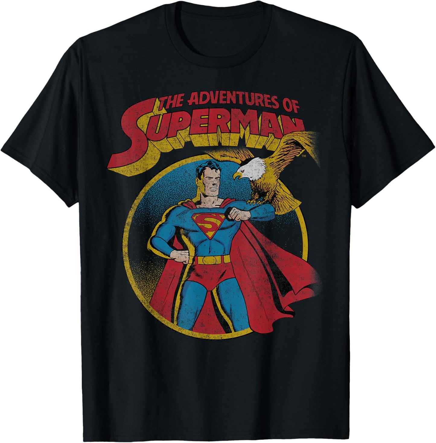 DC Comics Superman With Eagle T-Shirt - T-Shirt | Black