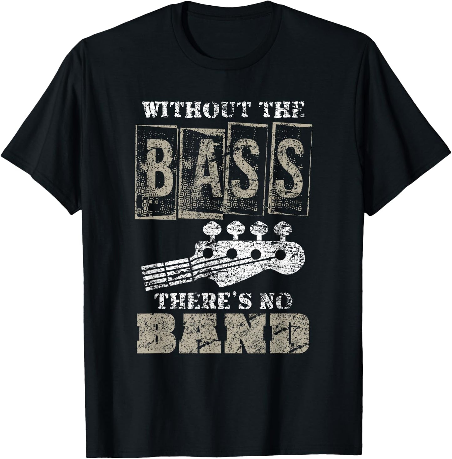 Music Lover Gift Bass Player Bass Guitar T-Shirt - T-Shirt | Black