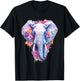Elephant Watercolor Artwork Elephant Art Lover Men T-Shirt - T-Shirt | Black