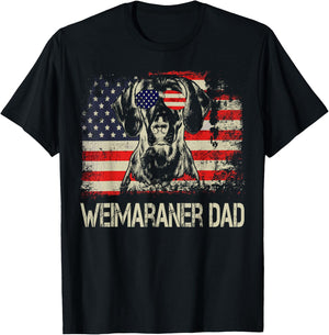 Weimaraner Dad for all who like dogs T-Shirt - T-Shirt | Black