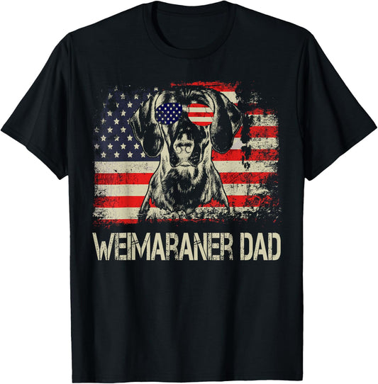 Weimaraner Dad for all who like dogs T-Shirt - T-Shirt | Black