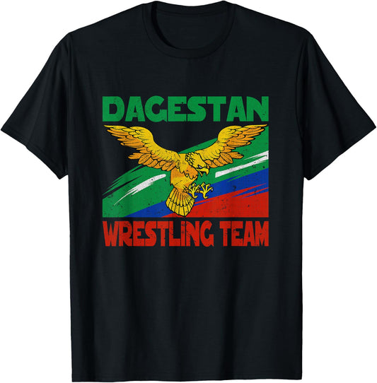 Dagestan Wrestling Team. Caucasus Fighter for Wrestlers T-Shirt - T-Shirt | Black
