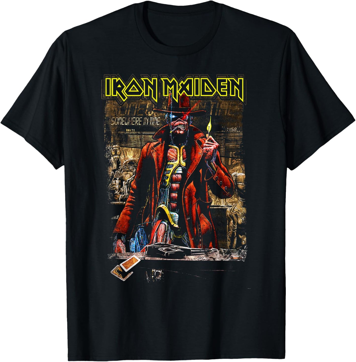 Iron Maiden - Stranger Sepia T-Shirt - T-Shirt | Black