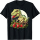 Strawberry Dinosaur Drawing Strawberry Fruit Wildlife Nature T-Shirt - T-Shirt | Black