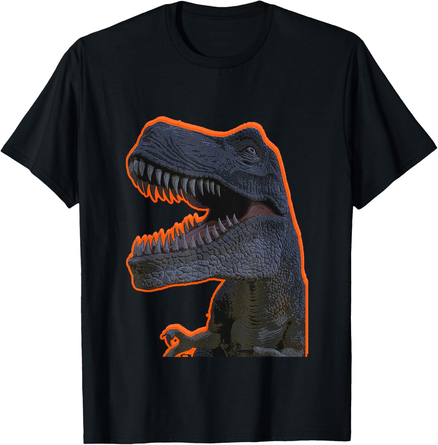 Glowing Orange T-Rex trex T rex Tyrannosaurus Rex T-Shirt - T-Shirt | Black