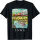 Davenport Iowa IA Riverfront Bliss SD914 T-Shirt - T-Shirt | Black