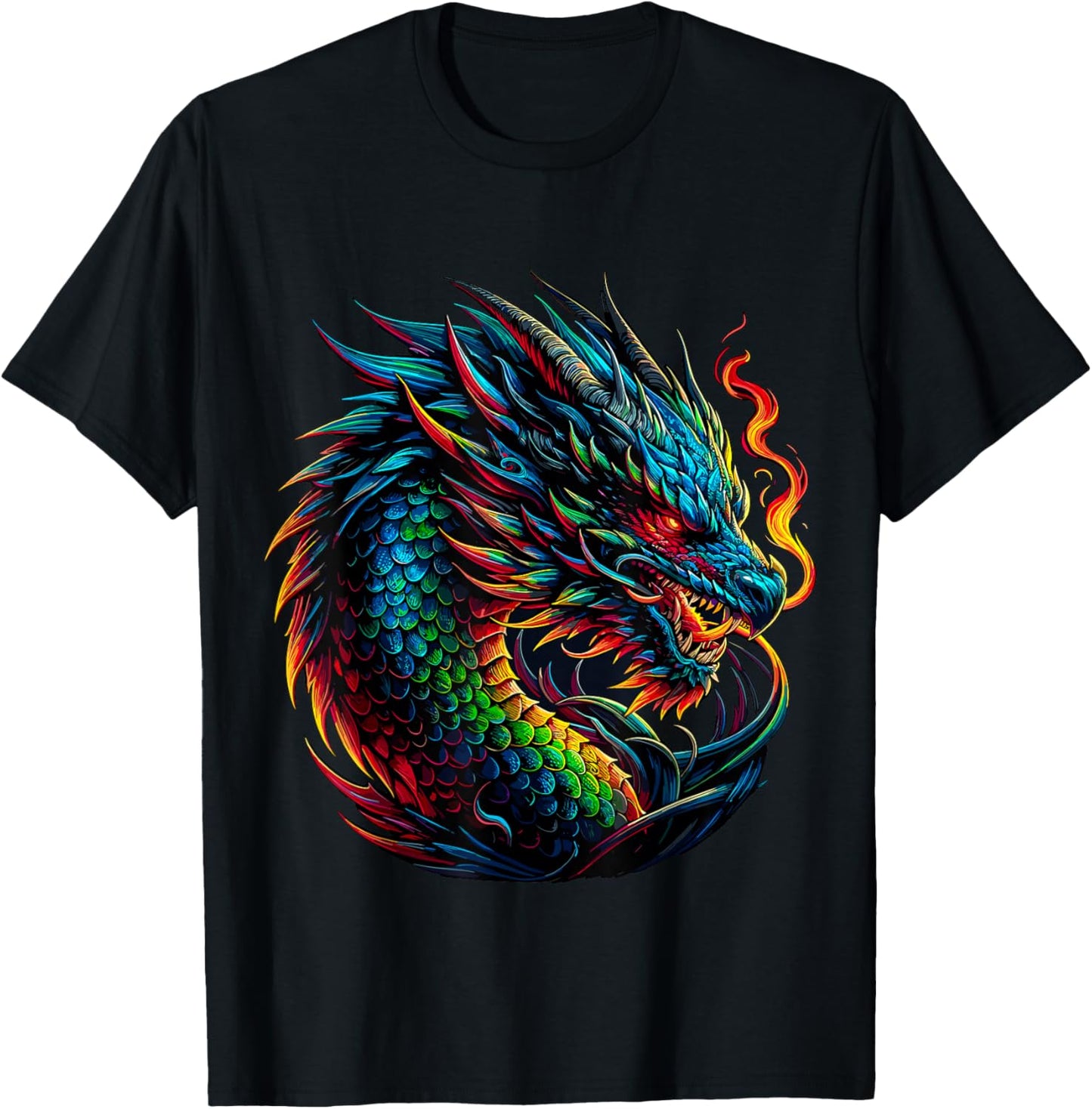 Fantasy Dragon T-Shirt - T-Shirt | Black