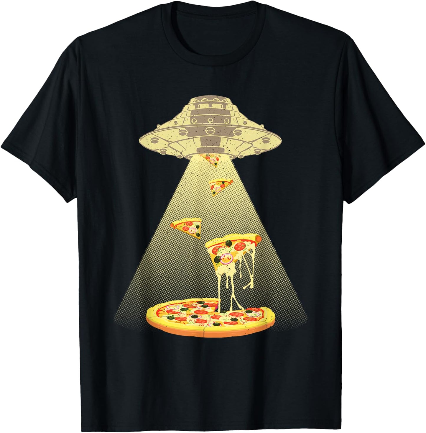 Cool Pizza Art Women Kids Italian Food Pizza Lover T-Shirt - T-Shirt | Black