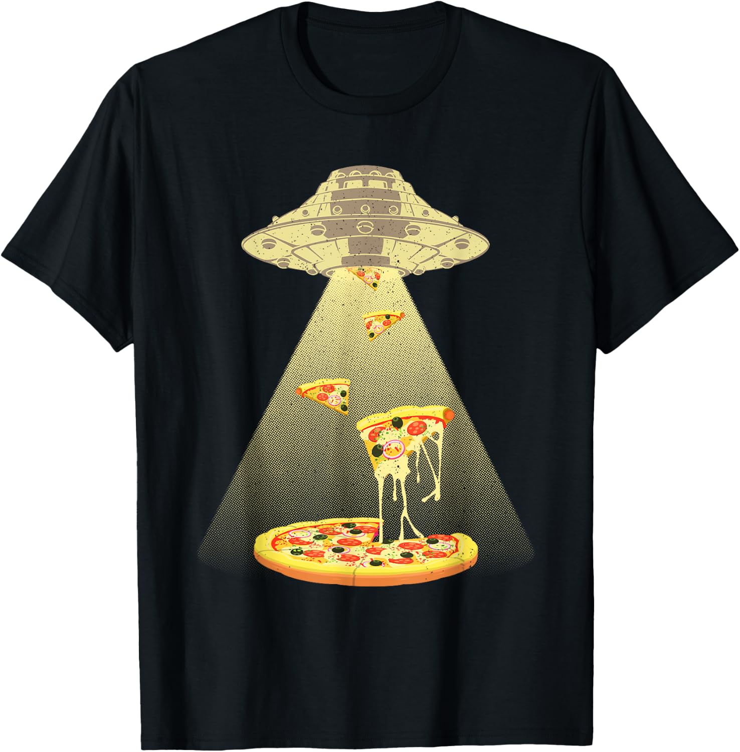 Cool Pizza Art Women Kids Italian Food Pizza Lover T-Shirt - T-Shirt | Black