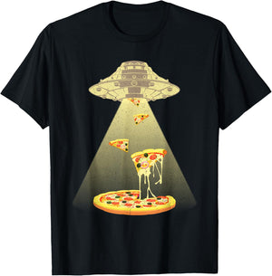 Cool Pizza Art Women Kids Italian Food Pizza Lover T-Shirt - T-Shirt | Black